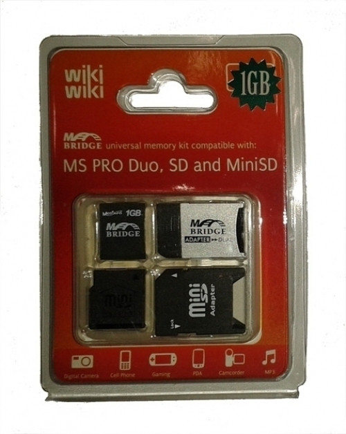 Image of Memory Stick 1 GB + Pro Duo Adapter