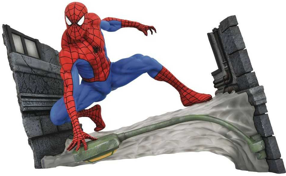 Diamond Select Toys Spider-Man Comic - Webbing PVC Diorama