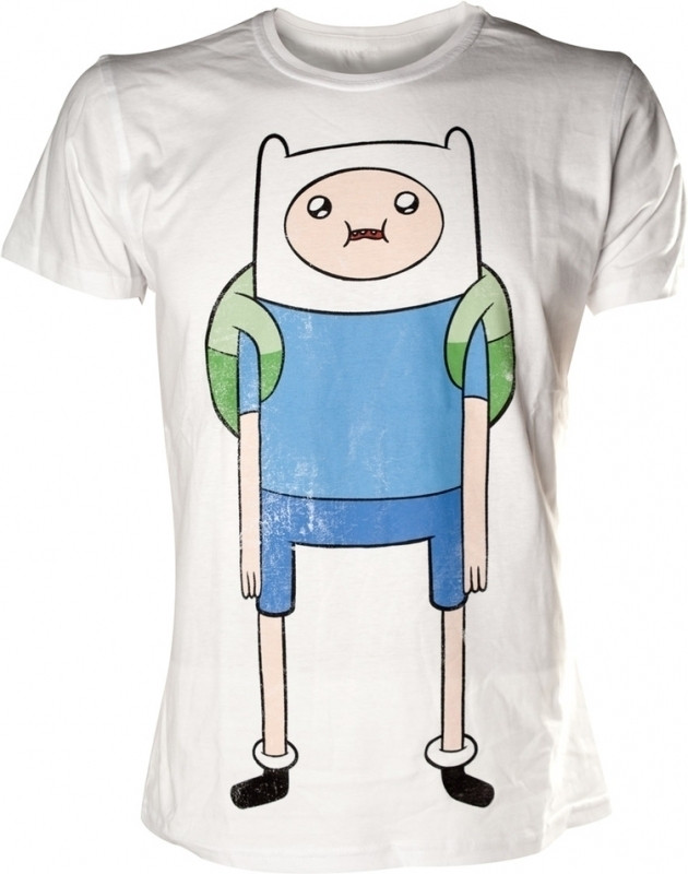 Difuzedbioworld Adventure Time T Shirt Finn Print White difuzedbioworld kopen in de aanbieding