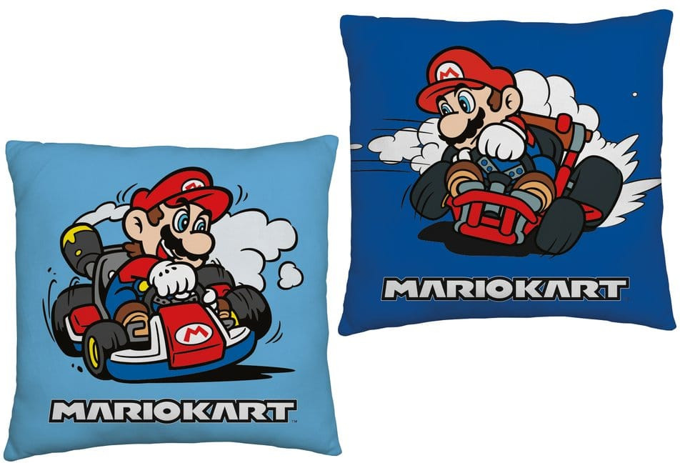 Halantex Super Mario Pluche Pillow - Mario Kart (Blue)