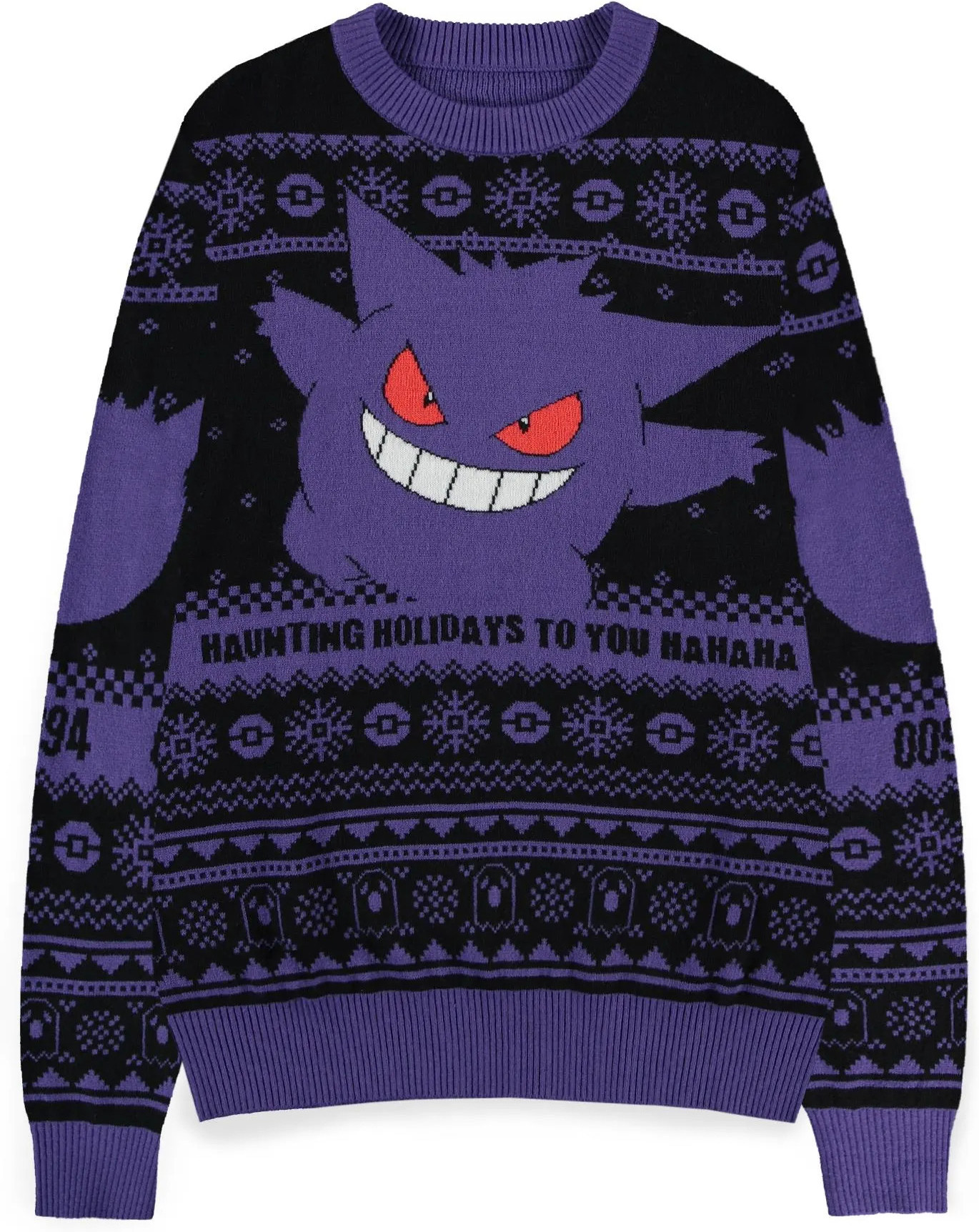 Pokémon - Gengar Kersttrui - Zwart - XL