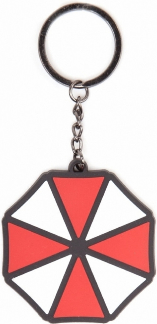 Image of Resident Evil - Umbrella Logo Rubber Keychain