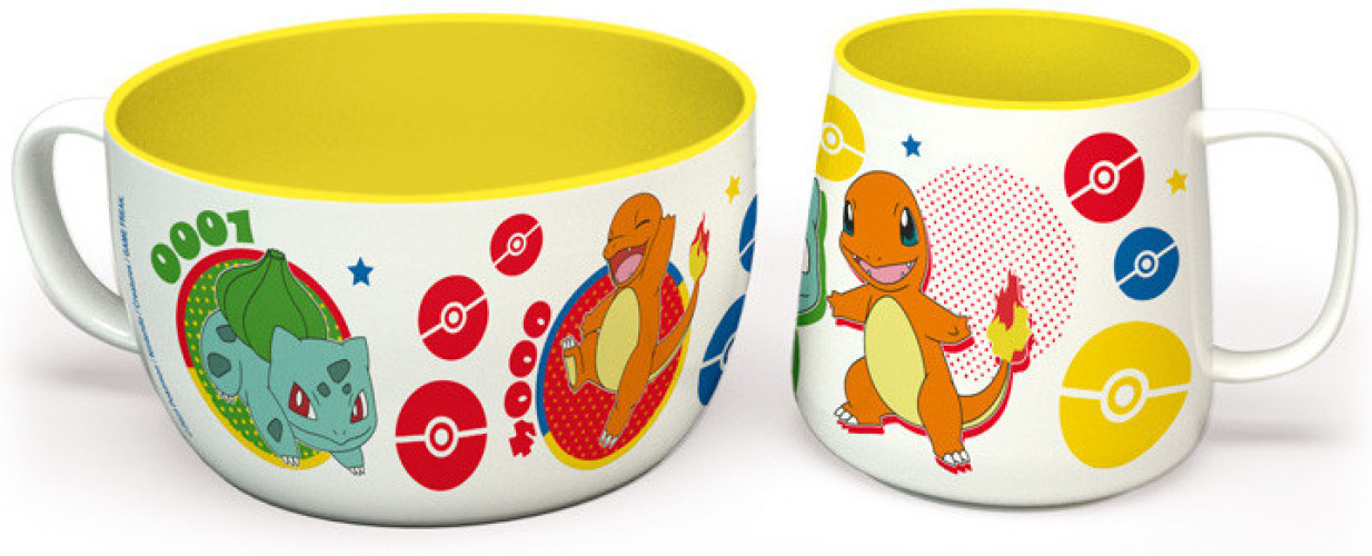 Abystyle Pokemon - Pikachu & Kanto Starters Breakfast Set