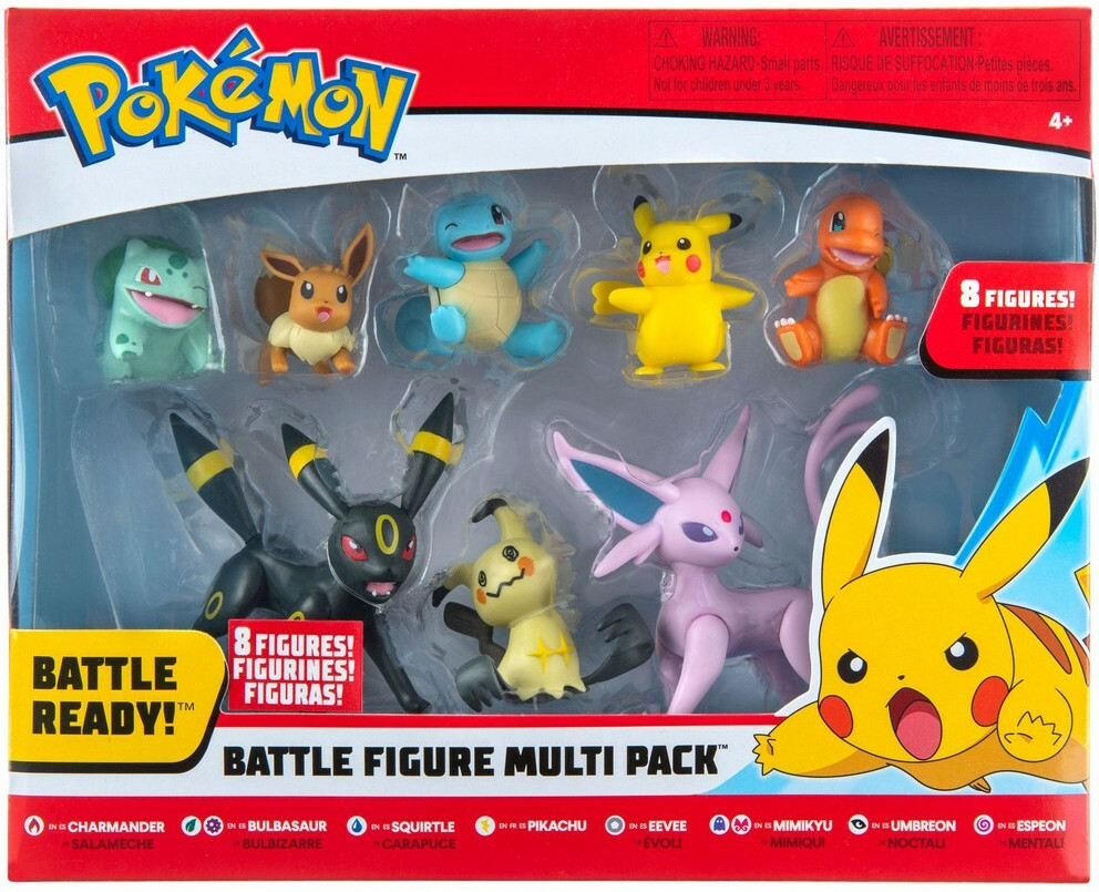 Pokemon Battle Figure Multi Pack (Umbreon & Espeon + 6 Figures)