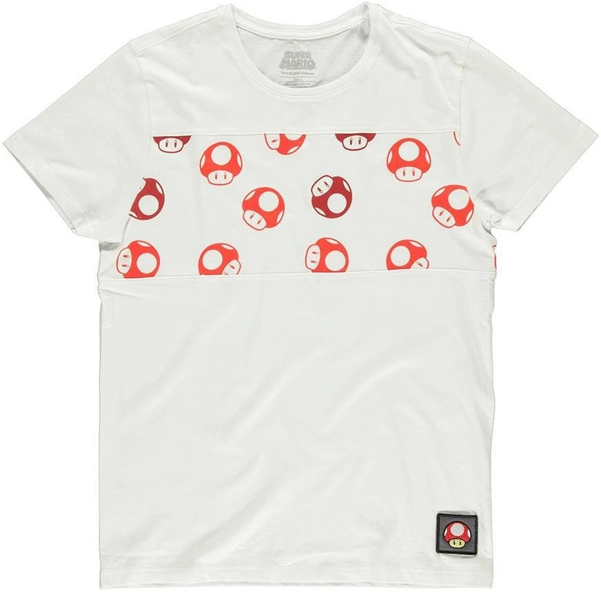 Nintendo - Super Mario AOP Mushroom Men's T-shirt afbeelding