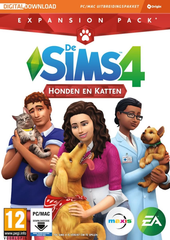 De Sims 4 Honden en Katten (Add-On) (Code in a Box)