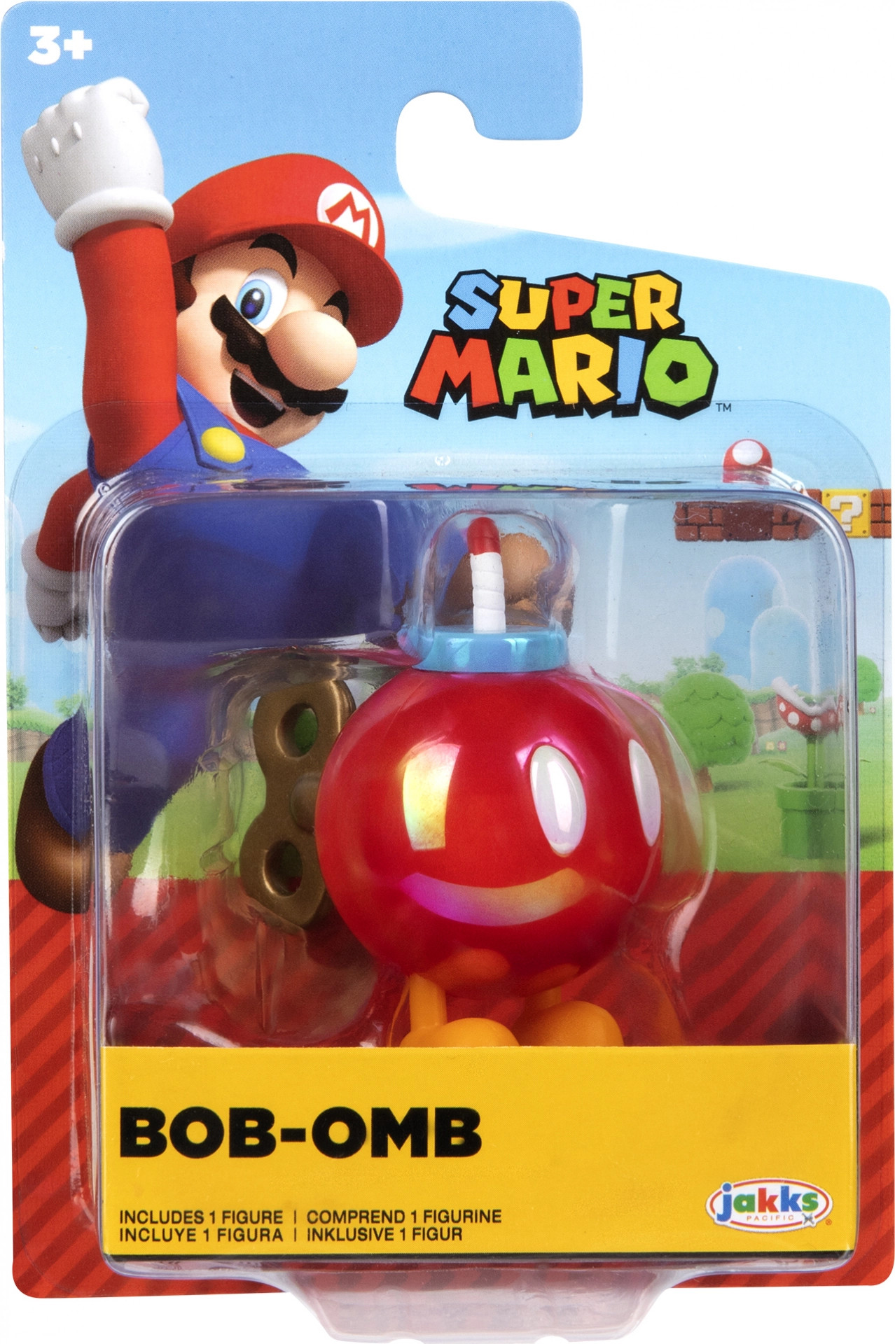 Super Mario Mini Action Figure - Bob-Omb (Rood)