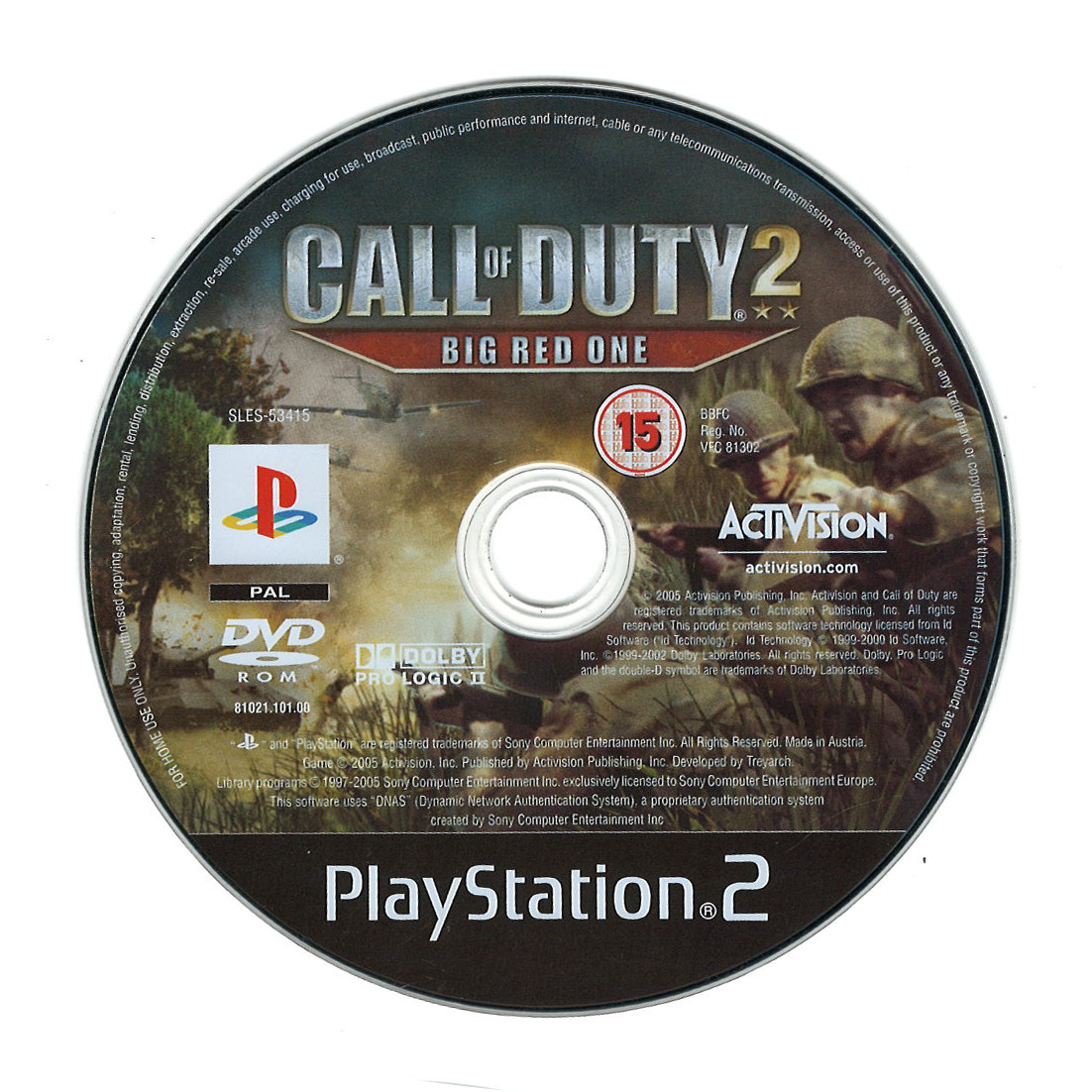Call Of Duty 2 Big Red One (losse disc)