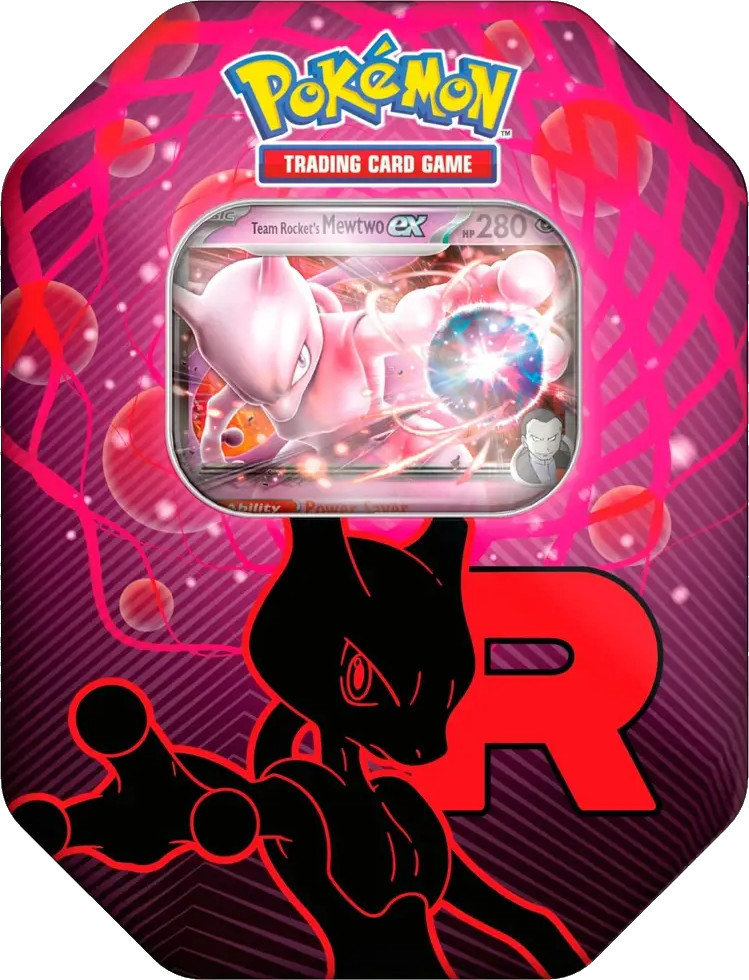 The Pokemon Company Pokemon TCG Team Rocket EX Tin - Mewtwo