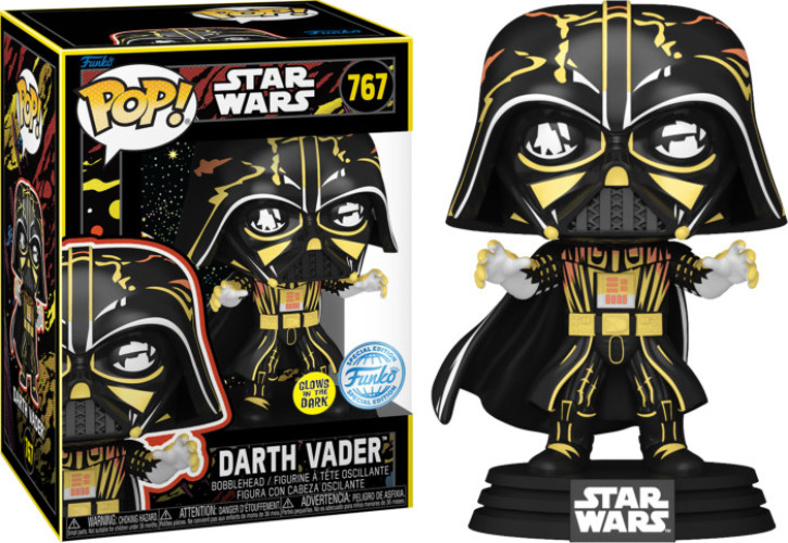 Star Wars Funko Pop Vinyl: Darth Vader (Retro) (Glow in the Dark)