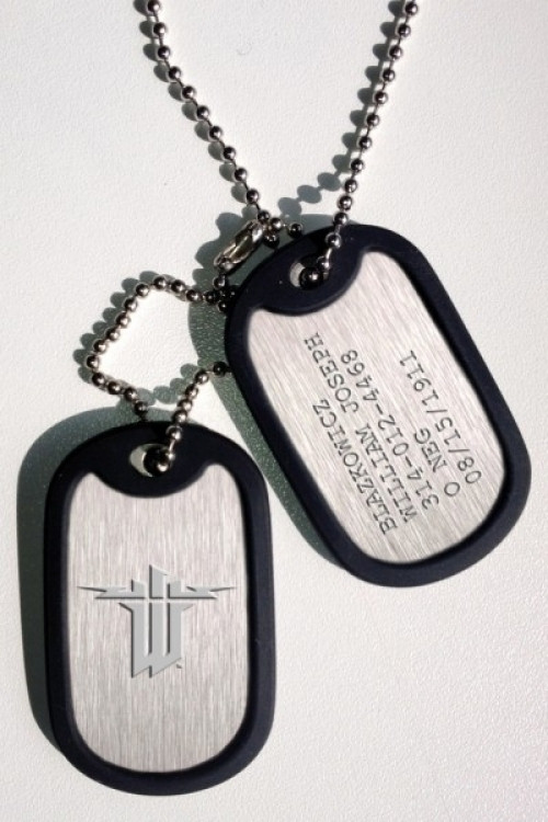 Wolfenstein the New Order Blazkowicz Dog Tags