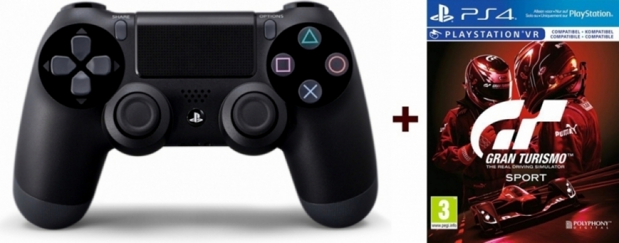 Gratis game bij PS4 Dual Shock 4 V2 (Black)