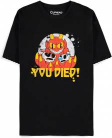 Cuphead - You Died! Men's Short Sleeved T-shirt voor de Kleding kopen op nedgame.nl