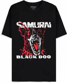 Cyberpunk 2077 - Black Dog Samurai Men's Short Sleeved T-shirt voor de Kleding kopen op nedgame.nl