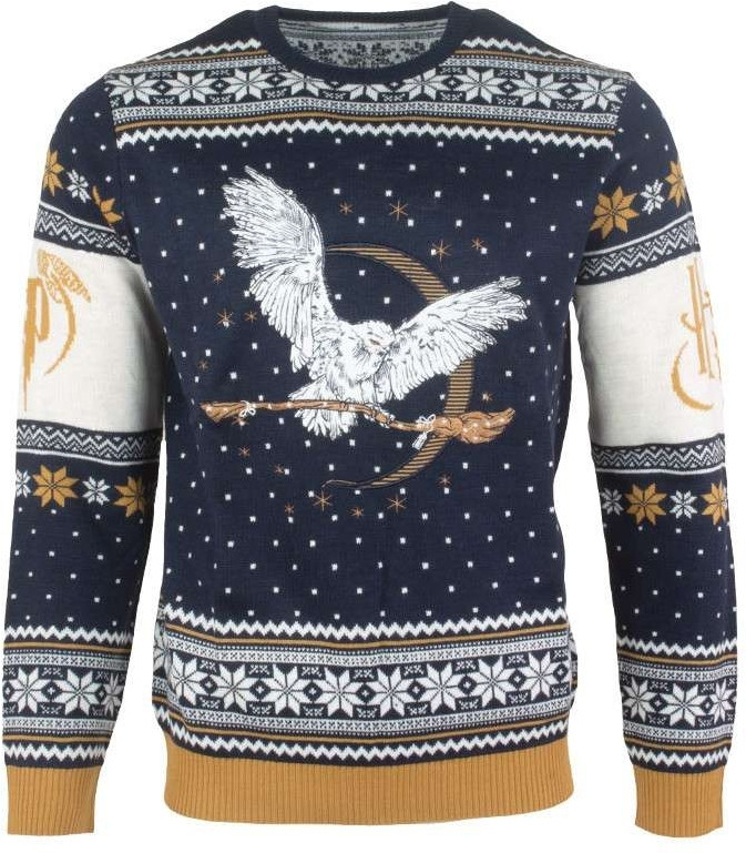 Meesterschap Zinloos lokaal Nedgame gameshop: Harry Potter - Hedwig Christmas Sweater (Kleding) kopen