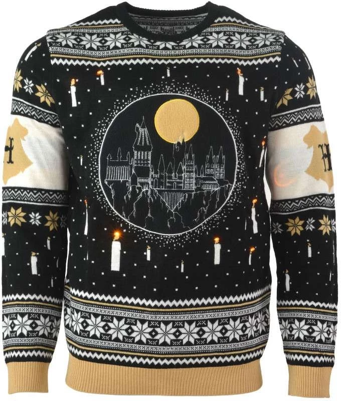 Harry Potter - Hogwarts Castle Light Up LED Christmas Sweater voor de Kleding kopen op nedgame.nl