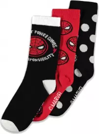Marvel - Spider-Man - Crew Socks (3Pack) voor de Kleding kopen op nedgame.nl