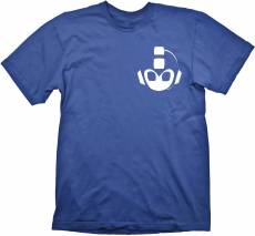 Mega Man - Flat Mega Man T-Shirt voor de Kleding kopen op nedgame.nl
