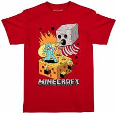 Minecraft - Steve Versus Ghast Youth Tee voor de Kleding kopen op nedgame.nl