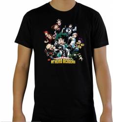 My Hero Academia - Heroes T-Shirt Black voor de Kleding kopen op nedgame.nl