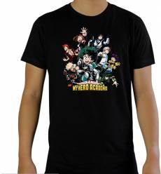 My Hero Academia - Heroes T-Shirt Black voor de Kleding kopen op nedgame.nl