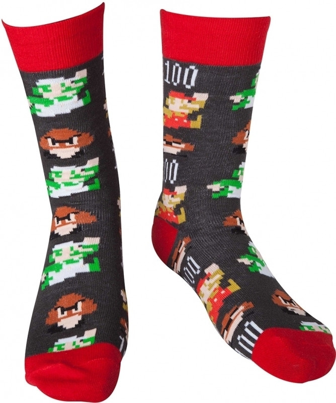 achterlijk persoon kleurstof engineering Nedgame gameshop: Nintendo - Mario Pixel Art Socks (Kleding) kopen