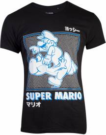 Nintendo - Super Mario Running With Yoshi Men's T-Shirt voor de Kleding kopen op nedgame.nl