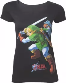 Nintendo - Zelda Ocarina of Time Female T-Shirt voor de Kleding kopen op nedgame.nl