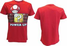 Nintendo T-Shirt Power Up Red voor de Kleding kopen op nedgame.nl