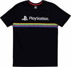 Playstation - Color Stripe Logo - T-shirt voor de Kleding kopen op nedgame.nl