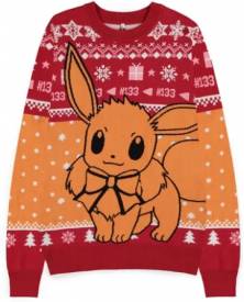 Pokémon - Eevee Christmas Jumper (Red & Orange) voor de Kleding kopen op nedgame.nl