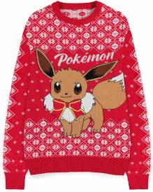 Pokemon - Eevee Christmas Jumper (Red) voor de Kleding kopen op nedgame.nl