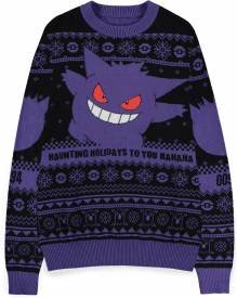 Pokémon - Gengar Christmas Jumper (Black) voor de Kleding kopen op nedgame.nl
