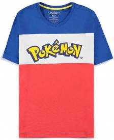 Pokémon - The Logo Colour-block - Men's Short Sleeved T-shirt voor de Kleding kopen op nedgame.nl