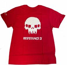 Resistance 3 - White Chimera Skull T-Shirt Red voor de Kleding kopen op nedgame.nl