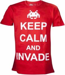 Space Invaders T-Shirt Keep Calm and Invade voor de Kleding kopen op nedgame.nl