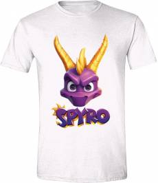 Spyro - Face Logo Men T-Shirt White voor de Kleding kopen op nedgame.nl
