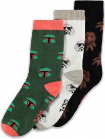 Star Wars - Crew Socks (3Pack) voor de Kleding kopen op nedgame.nl