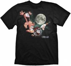 T-Shirt Worms - Three Worms Moon, black, voor de Kleding kopen op nedgame.nl