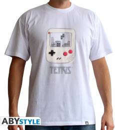 Tetris - GB Cartoon Men's T-shirt White voor de Kleding kopen op nedgame.nl