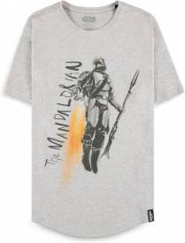 The Mandalorian - Men's Grey Short Sleeved T-shirt voor de Kleding kopen op nedgame.nl