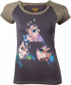 Zelda Black Triforce Faces T-Shirt Women voor de Kleding kopen op nedgame.nl