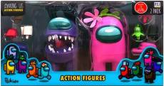 Among Us Action Figure 2-Pack (17cm) (Purple&Pink) voor de Merchandise kopen op nedgame.nl