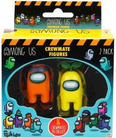 Among Us Crewmate Figures 2-Pack Orange & Yellow (4,5cm) voor de Merchandise kopen op nedgame.nl