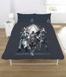 Assassin's Creed Work in the Dark Serve the Light Dekbedovertrek 200x200cm voor de Merchandise kopen op nedgame.nl