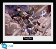 Attack on Titan Framed Print - Smoke Blast voor de Merchandise kopen op nedgame.nl