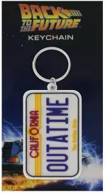 Back to the Future - License Plate Rubber Keychain voor de Merchandise kopen op nedgame.nl