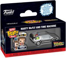 Back to the Future Funko Bitty Pop! Rides: Marty McFly and Time Machine voor de Merchandise preorder plaatsen op nedgame.nl