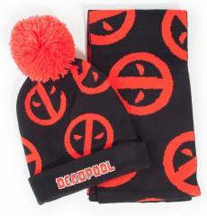 Deadpool - Symbol Beanie & Scarf Gift Set voor de Merchandise kopen op nedgame.nl