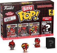 Deadpool Funko Bitty Pop! 4-Pack: Dinopool / Deadpool (Barista) / Deadpool (Roman Senator) voor de Merchandise preorder plaatsen op nedgame.nl